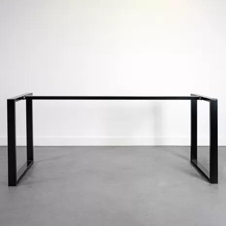 L'Intrépide - 2 pieds de table carré avec traverse - Sur Mesure Ripaton