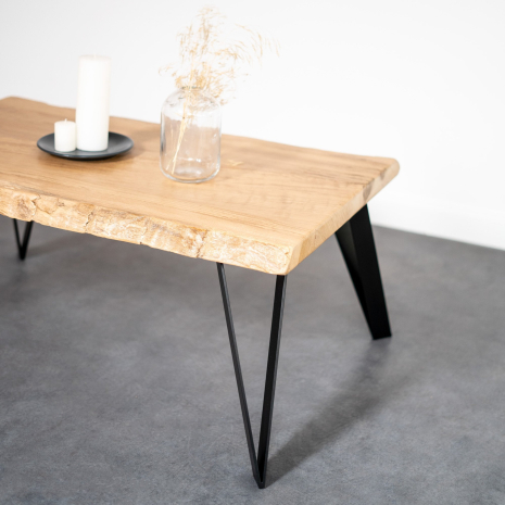 Pied de table fuselé en V de hauteur 40 cm pour table basse