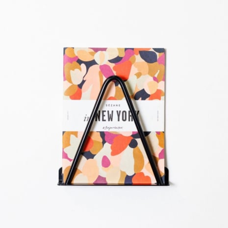 Étagère murale porte-revue serre-livre de 23 cm - Noir fine texture