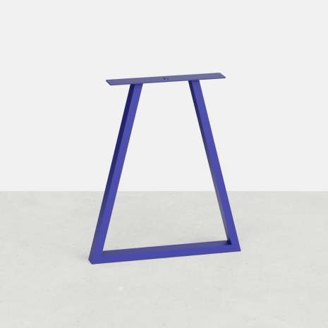 Pied de table en trapèze de hauteur 71 cm pour table à manger, bureau - Bleu outremer