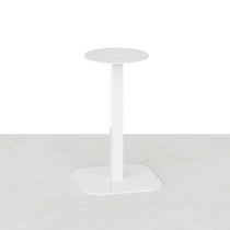 Bistrotafelpoot van vierkante stalen buis voor restaurants - Hoogte 71 cm - Glanzend wit