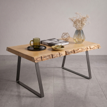 Lot de 2 pieds de table basse trapèze en acier plat 40 × 5 mm - Hauteur 40 cm - Noir mat
