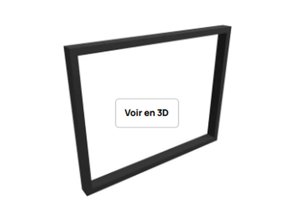 Die 3D-Ansicht eines Tischgestells auf ripaton.fr