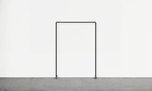 Clothes rack single rod