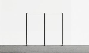 Double Clothes rack single rod