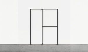 Portant à vêtements mixtes double colonne