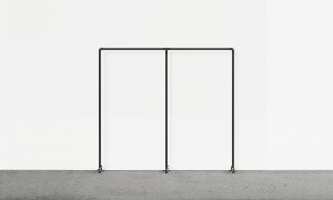 Double Clothes rack single rod