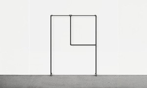 Kledingrek met stang op twee niveaus