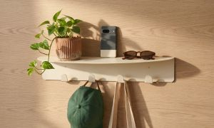 Coat rack shelf
